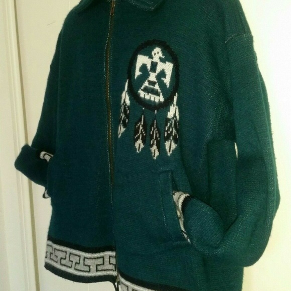 Wool Sweater Indian Native Blanket Phoenix - Picture 7 of 7